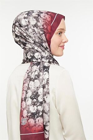Levidor Bordo Twill Şal
