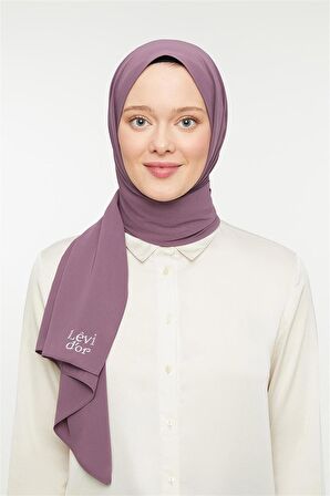 Levidor Koyu Gül Düz Medine İpeği Şal