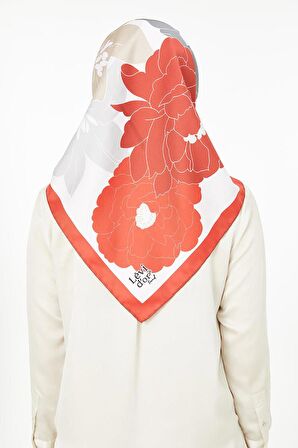 Levidor Kırmızı Trend Twill Eşarp