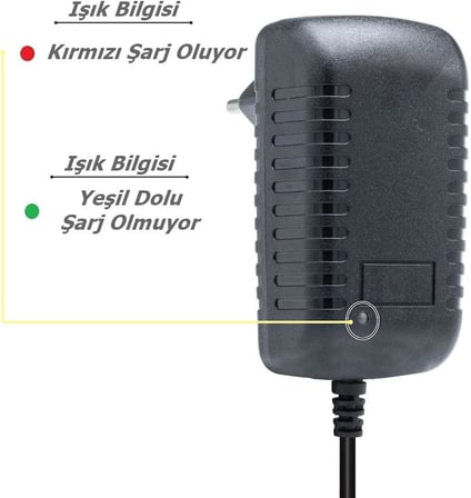 14.4V-1 Amper Akü Şarj Cihazı Jel Kuru Asitli Akülere Uygun (10 Amper ve Altında Aküler İçin Uygundur) (1 AMPER)