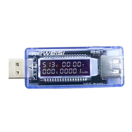 Keweısı Usb Akım ve Voltaj Ölçer V20
