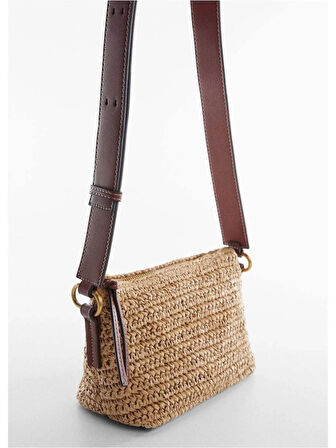 Mango Doğal Elyaf Omuzdan Çantası