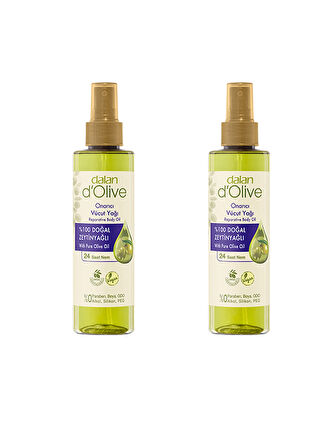 D'olive %100 Zeytinyağlı Onarıcı Vücut Yağı 200 ml x 2 adet