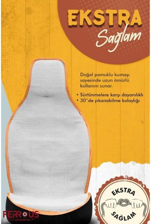 Oto Koltuk Koruyucu Kılıf Terletmez Kilim Seti 2 Ön+1 Arka 3lü Set Universal Bej