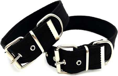 Yumuşak Dokulu Kolon Köpek Tasması (L, Kırmızı)