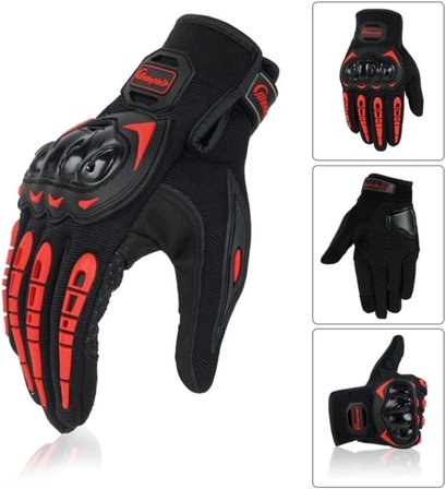 Motosiklet eldiveni tam korumalı Dokunmatik Uyumlu Unisex premium Motorcu Eldiveni NX-3