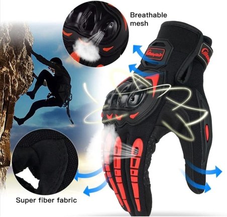 Motosiklet eldiveni tam korumalı Dokunmatik Uyumlu Unisex premium Motorcu Eldiveni NX-3