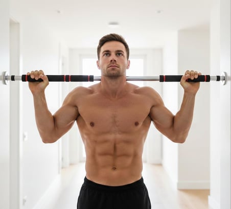 NK Spor Ayarlanabilir Krom Koridor Barı 80x130 KAPI Barı-Fitness Barı-Push Up-Kol-Omuz-Sırt-Biceps-Pull-Up- Barfiks Demiri-Spor-Egzersiz-Gym-Evde Spor Gümüş