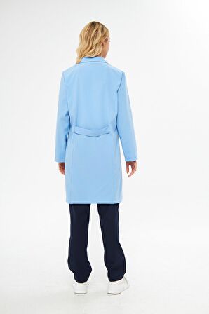 Öğrenci Önlüğü Alpaka Kadın Mavi