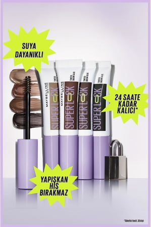 Super Lock Brow Glue Kaş Sabitleyici Maskara - Deep Brown