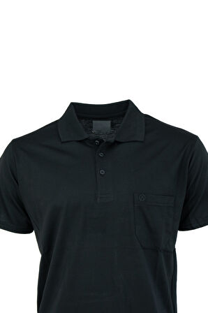 Oppland Erkek Polo Yaka Cepli Kısa Kollu Premium Pamuklu Kumaş T-Shirt Klasik Model