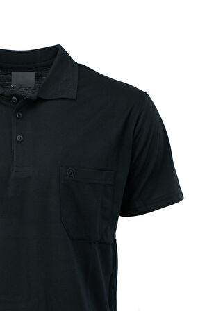 Oppland Erkek Polo Yaka Cepli Kısa Kollu Premium Pamuklu Kumaş T-Shirt Klasik Model