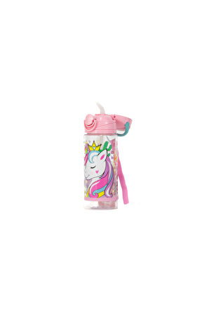 Oppland Kız Çocuk Suluk Matara Lisanslı Orijinal Frozen, Minnie Mouse, Unicorn, Barbie 500 ml