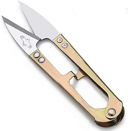 TC-805 Terzi Modelist Tekstil Metal Yaylı 6'lı İplik Temizleme Makası