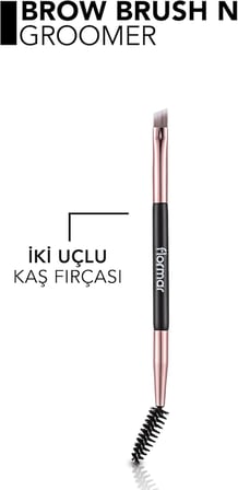 İki Uçlu Ergonomik Kaş Şekillendirme &amp; Boyama Fırçası