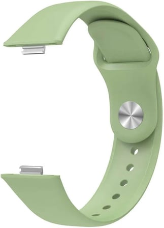bbtech Huawei Watch Fit 3 / Fit 4 / Fit 4 Pro Uyumlu Standart Silikon Kordon Ayarlanabilir Esnek Kayış;Fıstık Yeşili