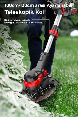 ROBO Şarjlı Çim Biçme Makinesi Tırpan 88v