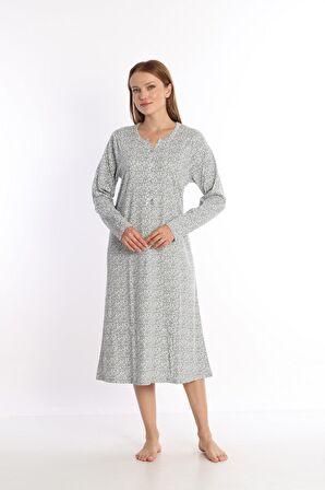 Etoile Kadın %100 Pamuk Uzun Kol Elbise Gecelik