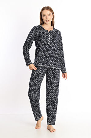 Etoile %100 Pamuk Uzun Kol Kadın Pijama Takımı