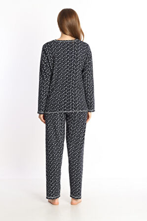 Etoile %100 Pamuk Uzun Kol Kadın Pijama Takımı