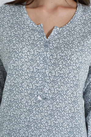 Etoile %100 Pamuk Uzun Kol Kadın Pijama Takımı