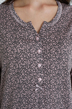 Etoile %100 Pamuk Uzun Kol Kadın Pijama Takımı