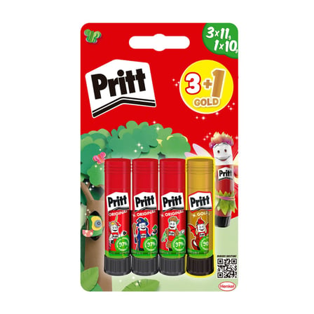 Pritt Stick Yapıştırıcı 3x11g + 10g(Gold)