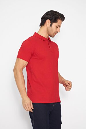 Orange Safety Kırmızı Kısa Kol Polo Yaka T-Shirt