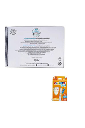 -tükenmez Resim Defteri-1 Ressam Kediler- 25x35cm& Carioca 6 Lı Baby