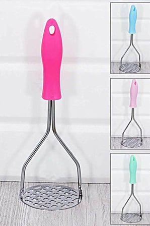 Orret Home Metal Saplı Paslanmaz Çelik Patates Ezici (Plastik Saplı)