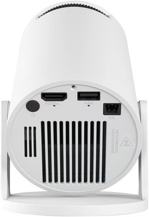 HY300Pro+ Android 14 Projektör, 720P Çözünürlük, 170 ANSI Lümen, Wi-Fi 6, Bluetooth 5.4, 4K Destekli, Otomatik Düzeltme, 30-130 inç Görüntü, Beyaz