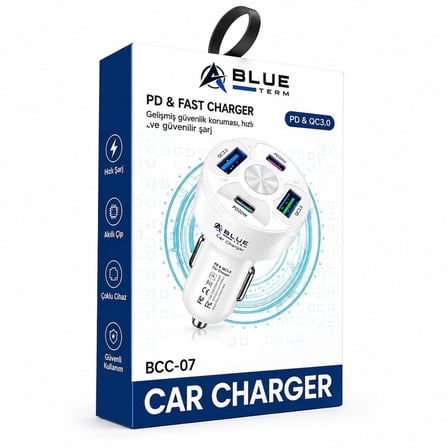 Araç Şarj Başlığı Qualcom Hızlı Şarj Car Charger