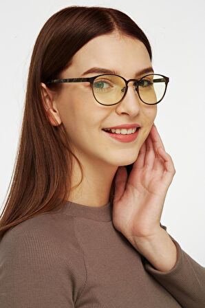 Dove Kahverengi  Mavi Işık Korumalı Ekran Koruyucu Gözlük