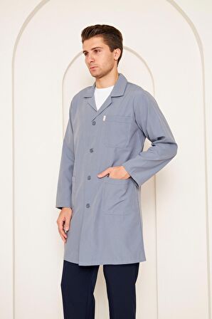 Oğrenci Önlüğü Alpaka Erkek Gri