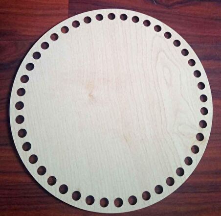 Ahşap 20 cm çapında plaka