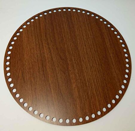 Ahşap 30  cm çapında plaka