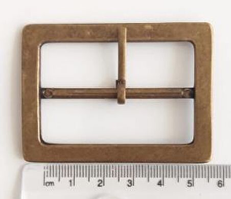 Antik renk 5  cm çanta tokası