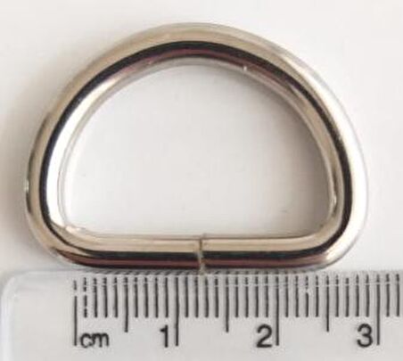 D Halka 2.5 cm Gümüş