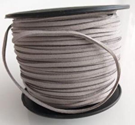 Nubuk Deri İp Açık Gri No:16