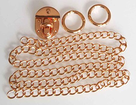 Light gold renk zincir set