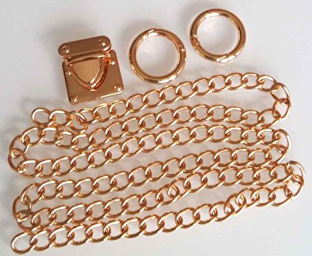 Light gold renk zincir set