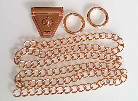 Light gold renk zincir set