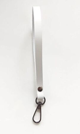 Gerçek deri  Beyaz renk elcik metali Füme