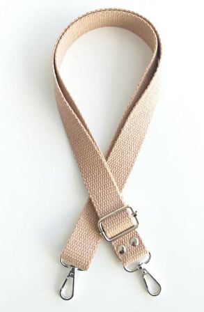 sütlü kahve Pamuklu kolon ayarlamalı çanta sapı