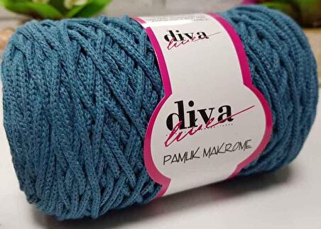 Diva pamuk makrome  petrol (kalın)