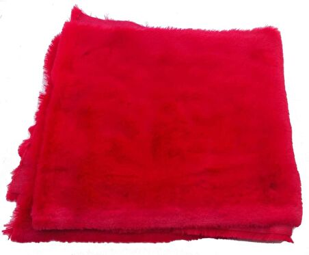 Kırmızı  renk 100x20 cm kürk