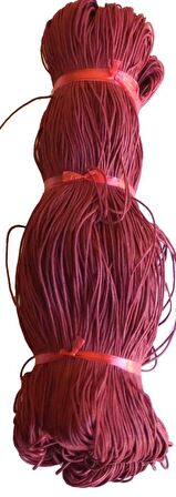 Bordo renk mumlu koton ip