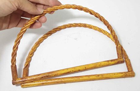 Bambu Görünümlü Plastik Çanta Sapı