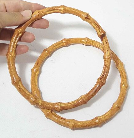 Bambu Görünümlü Plastik Çanta Sapı