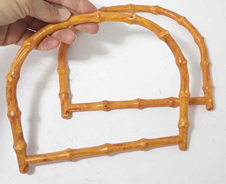 Bambu Görünümlü Plastik Çanta Sapı